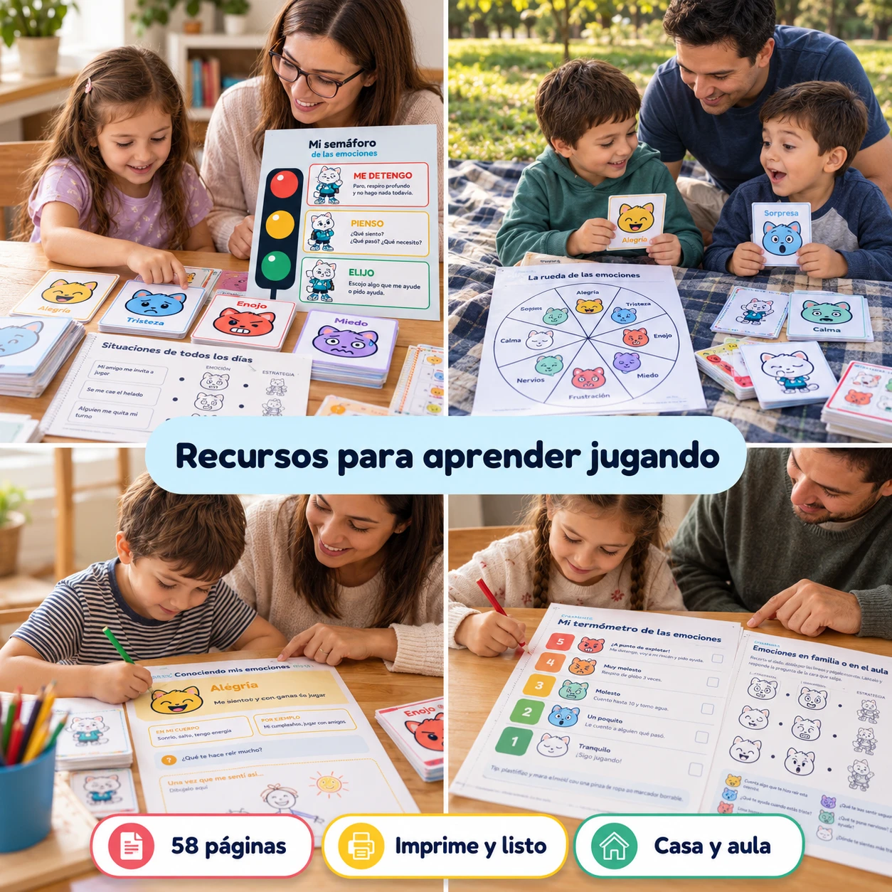 Características que hacen diferente al Kit Semáforo de las Emociones frente a otros recursos